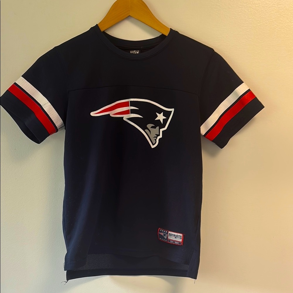 NFL Team Apparel Navy New England Patriots Jersey youth L